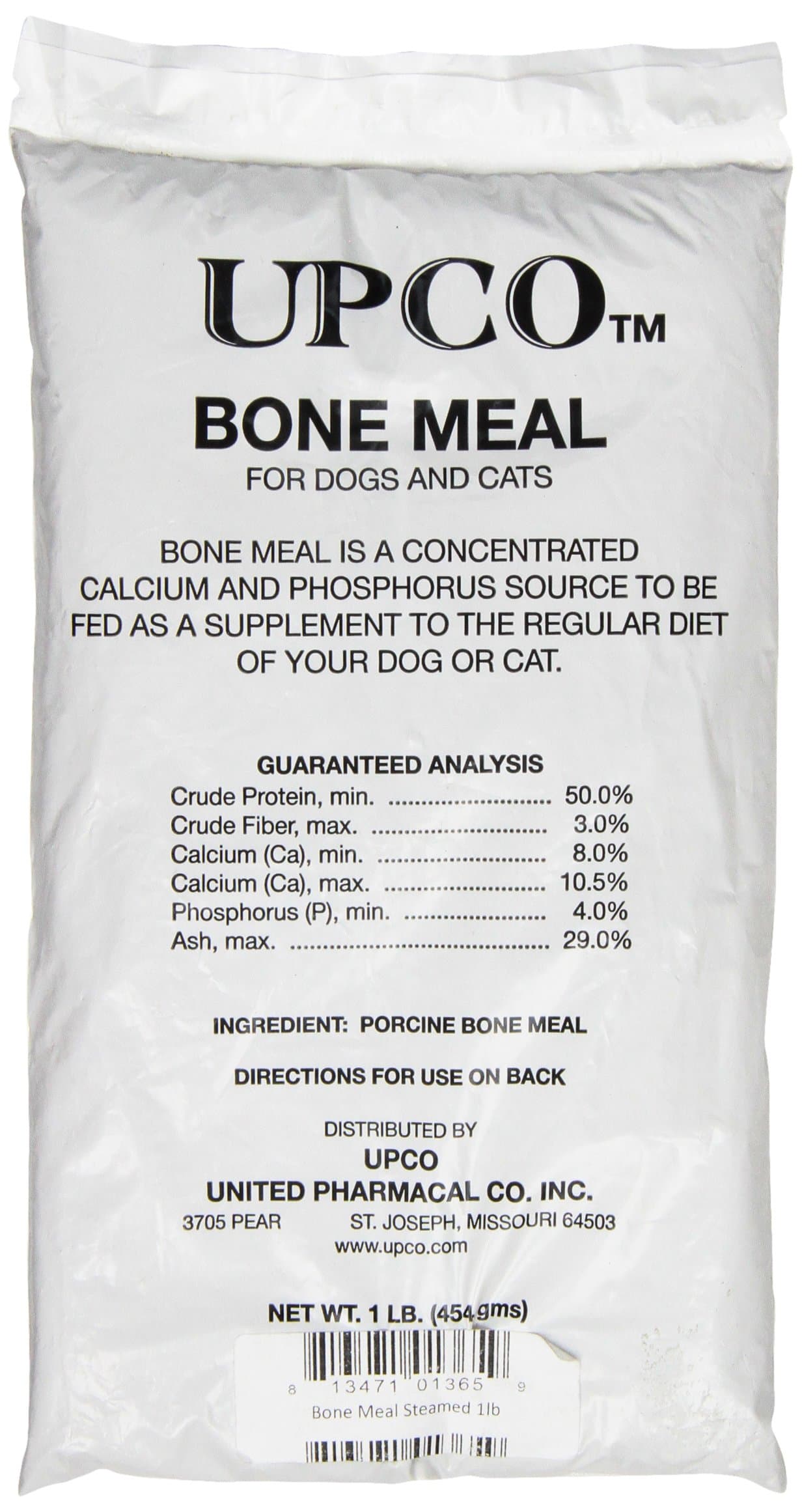 Bone Meal Steamed Bag Supplement, 1-Pound