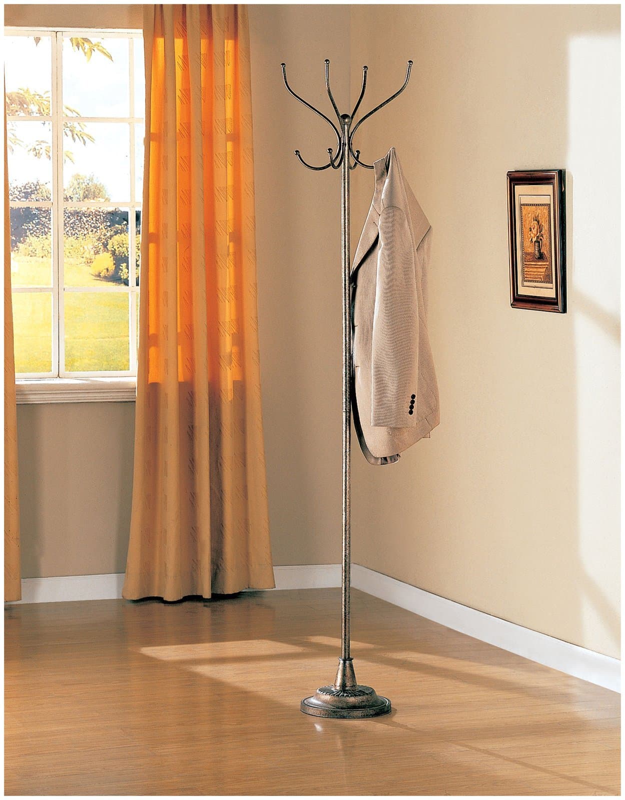 Coaster Coat Rack-Liquid Metal