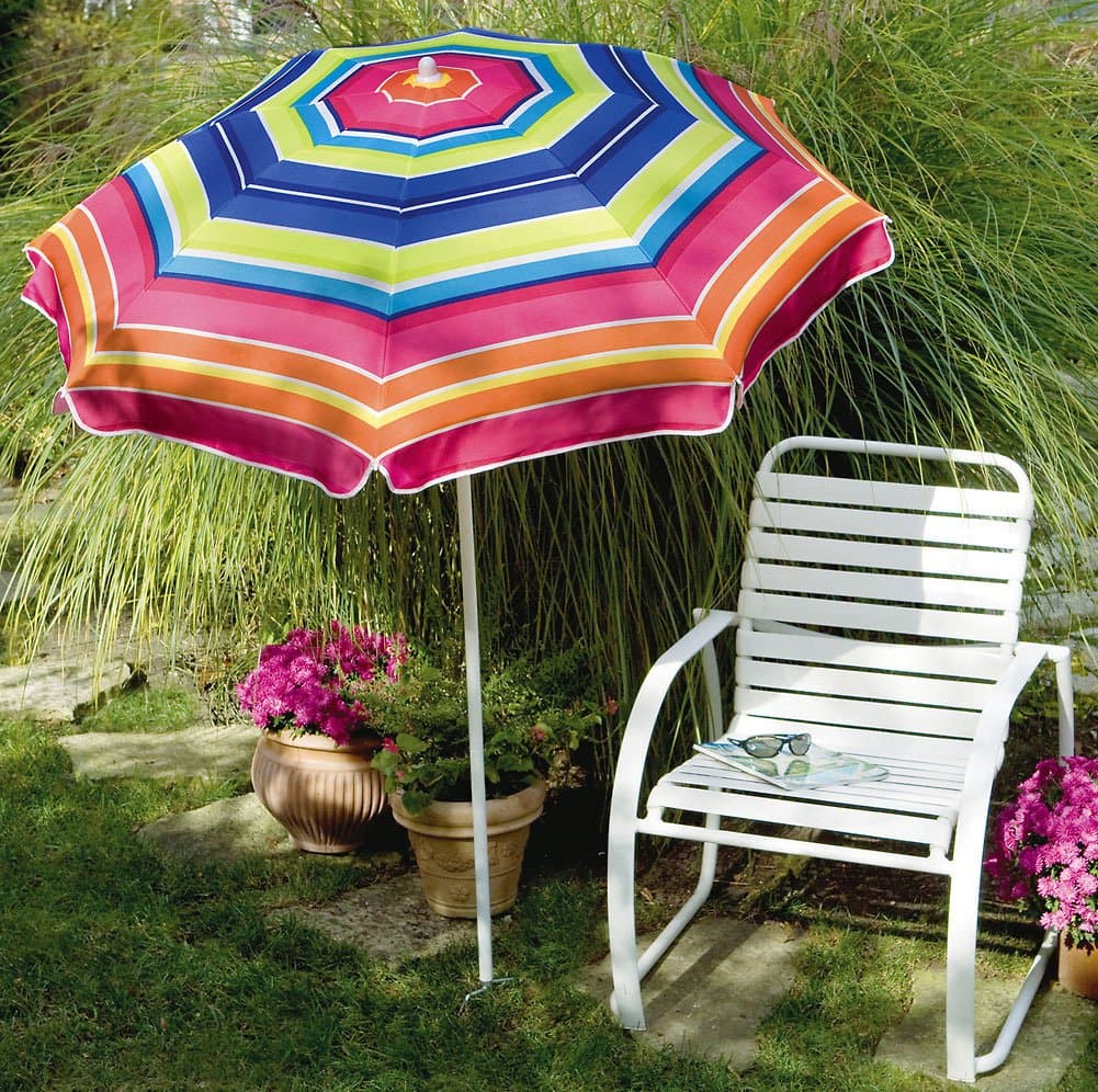 Portable Striped Umbrella by Winston Brands
