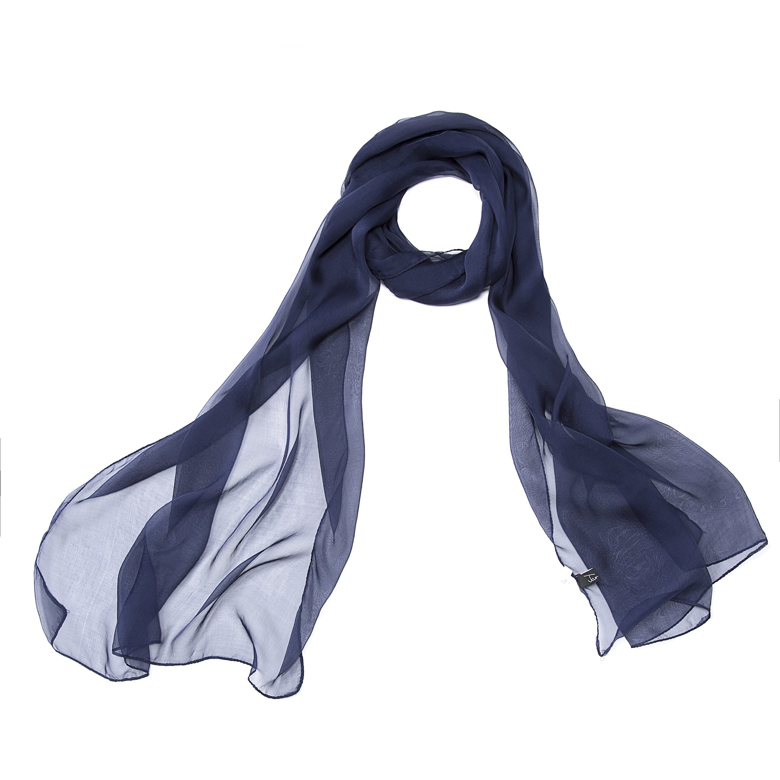 Jamilah 100% Pure Silk Womens Thin Soft Long Shawl Wrap 25"X76" New