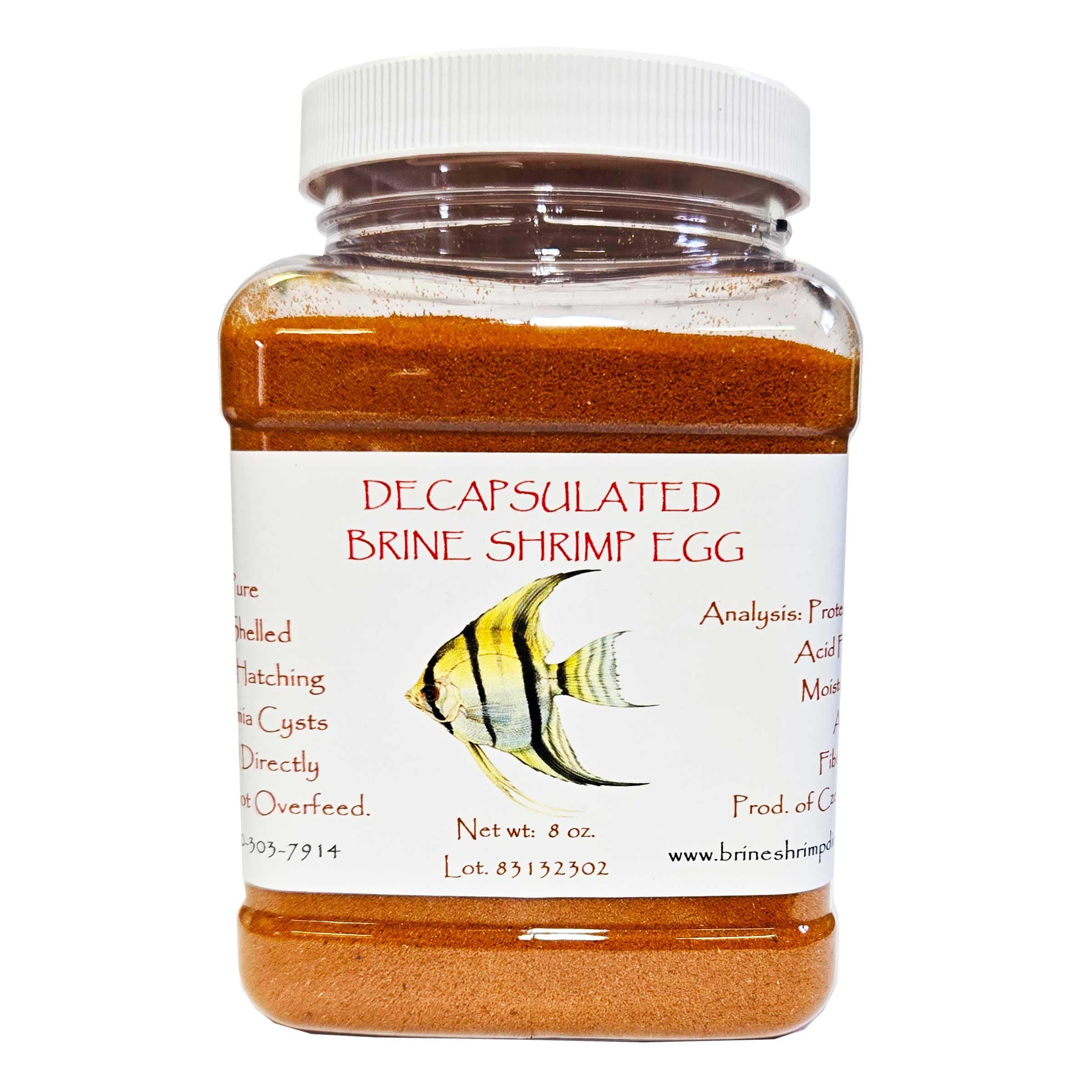 Decapsulated Brine Shrimp Eggs (Non-Hatching), 8 oz Jar