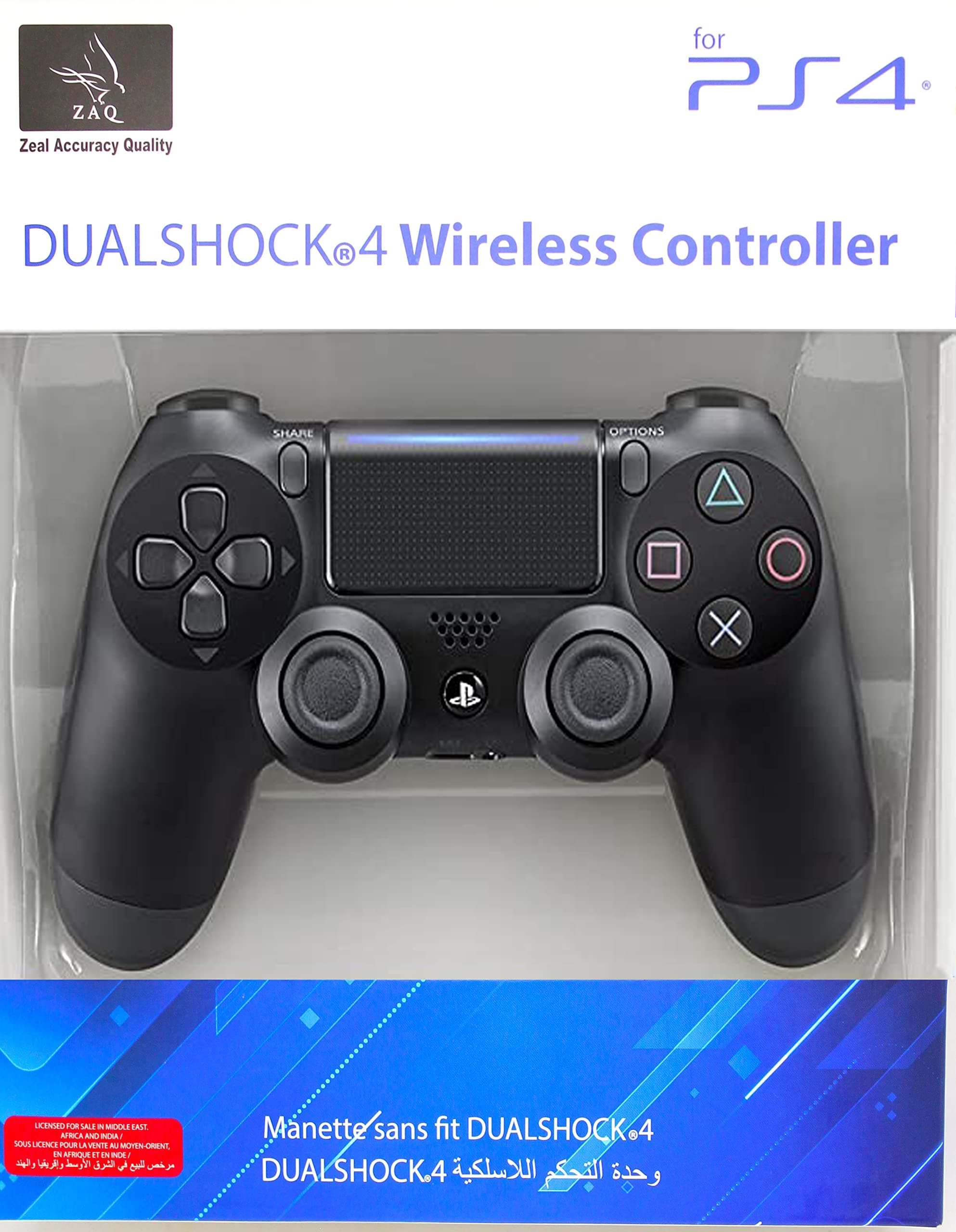 Dualshock 4 Wireless Controller for Sony Playstation 4, Bluetooth Gamepad Controller for PS4 With Dual Vibration, Black