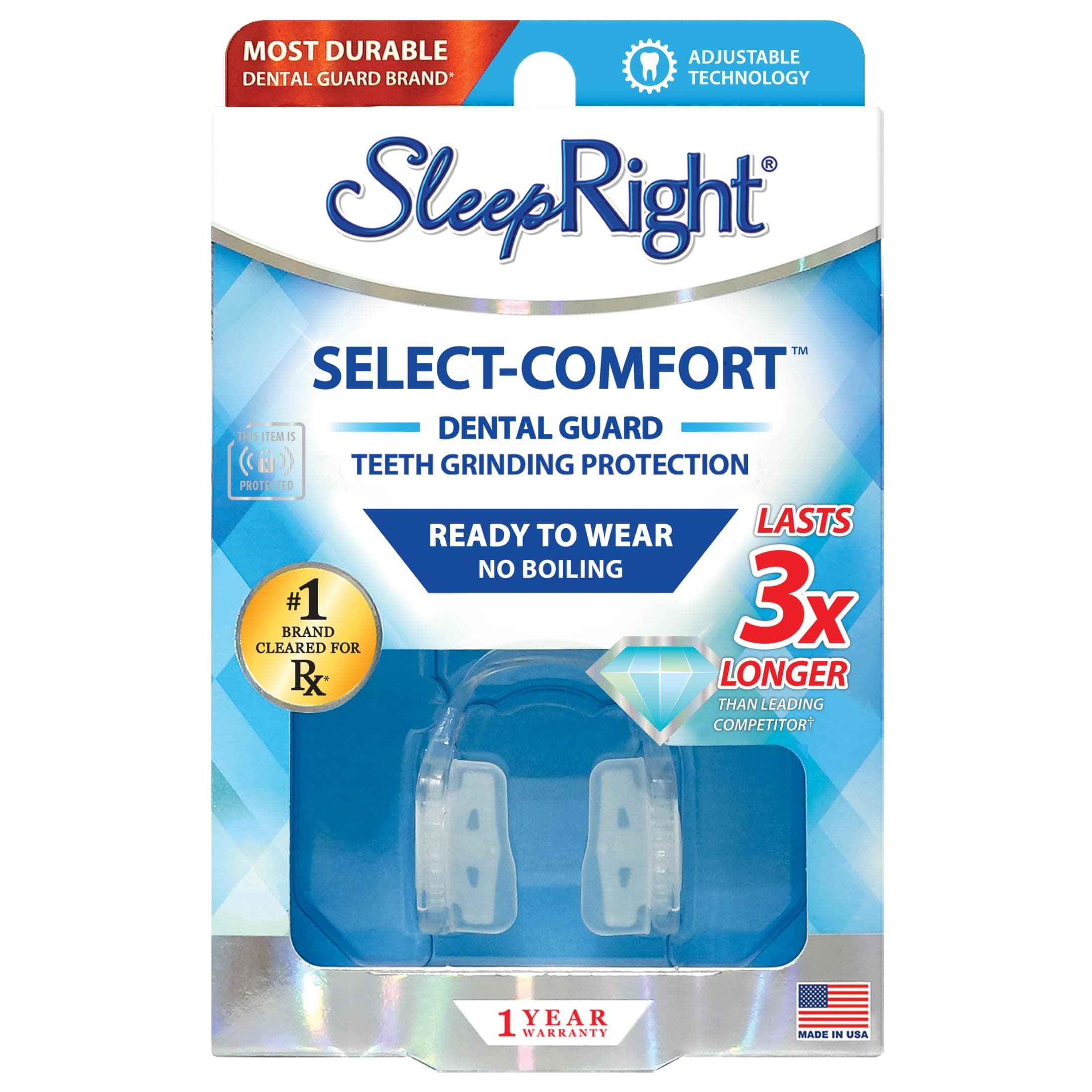 Select-Comfort Dental Guard (New Version) - Sleeping Teeth Guard – Mouth Guard to Prevent Teeth Grinding
