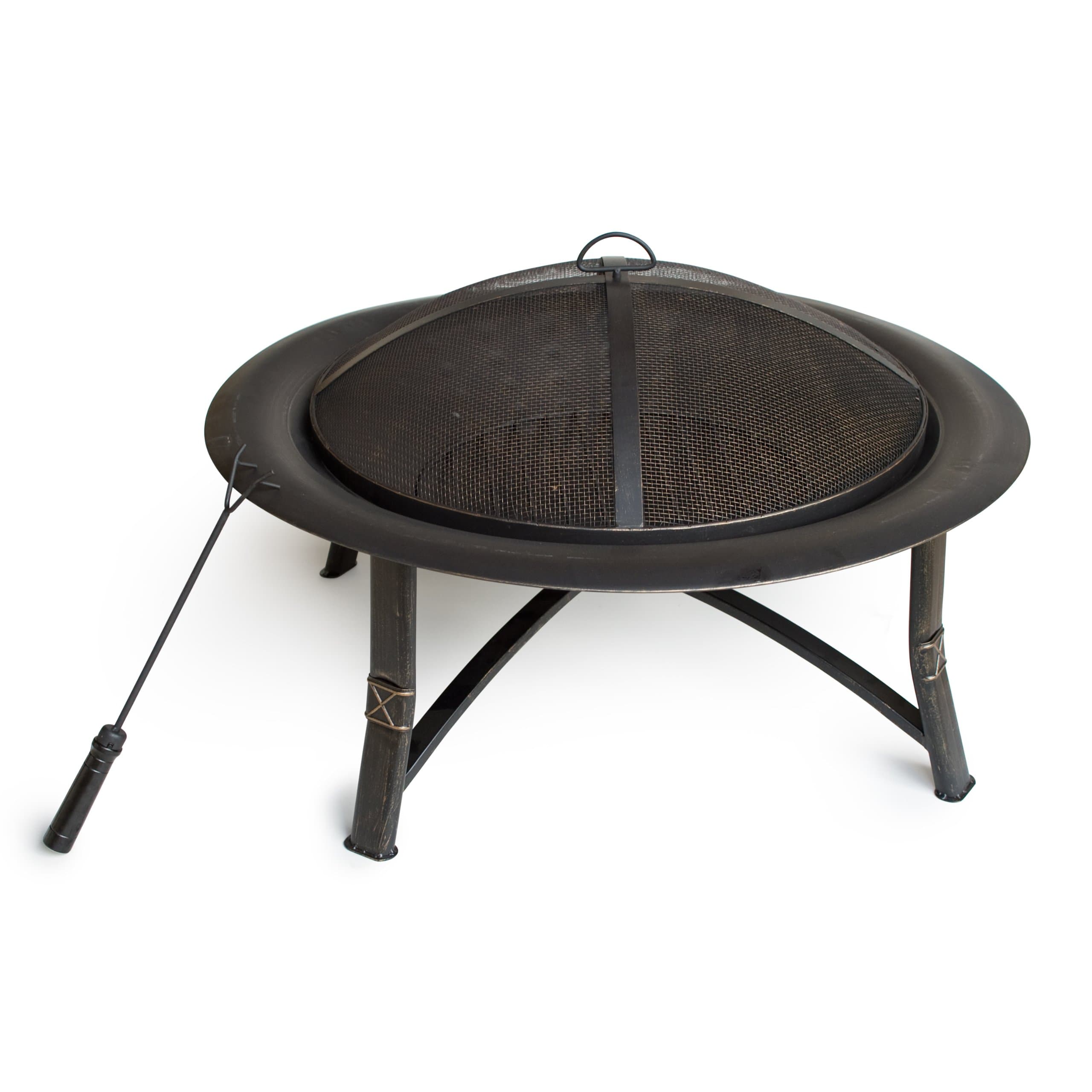Outdoors Escapes Steel Fire Pit, 35-Inch