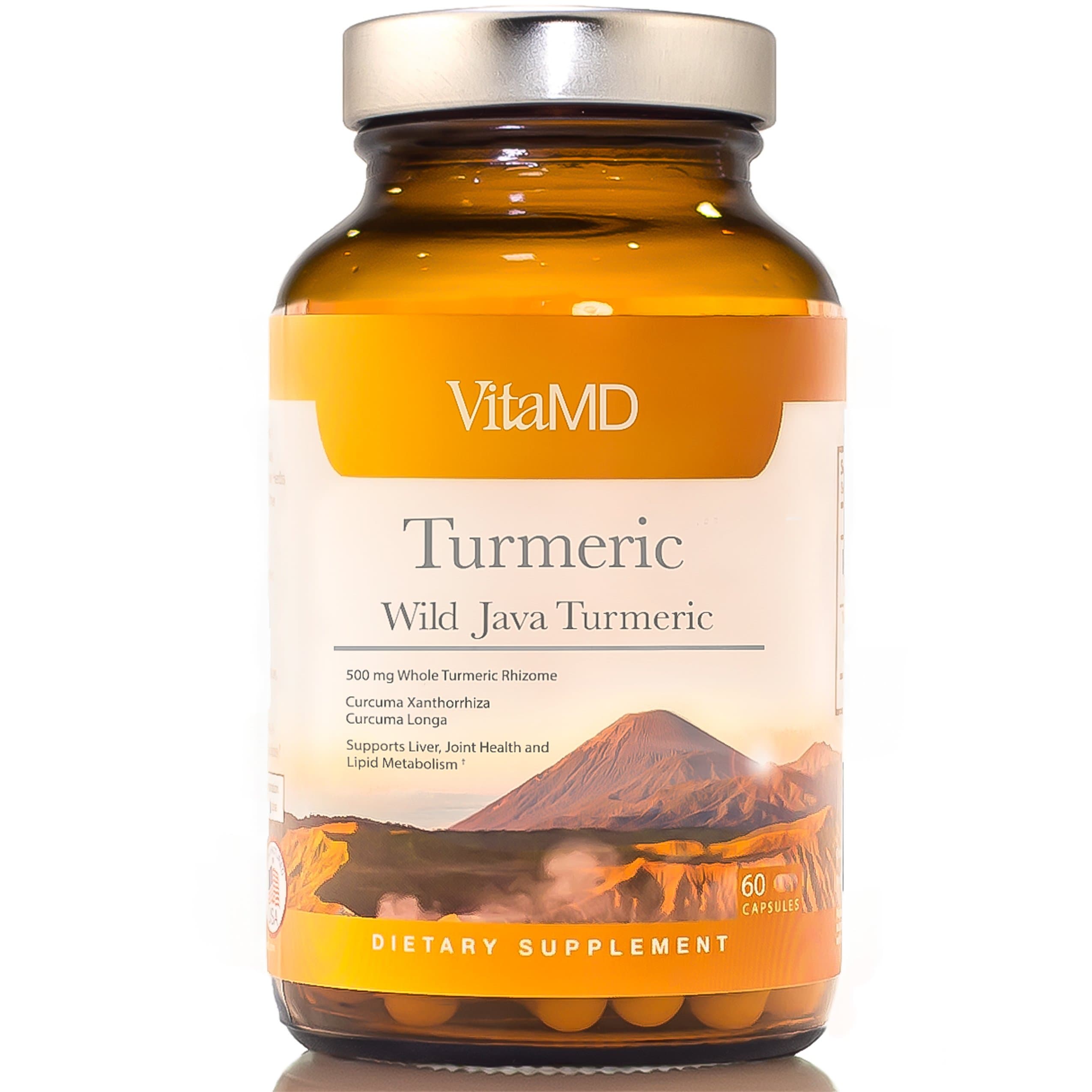 Wild Java Turmeric, Curcumin, A Whole, Natural Source in Vegetarian Capsules. Curcuma Longa and Curcuma Xanthorhizza for A Complete Turmeric Supplement