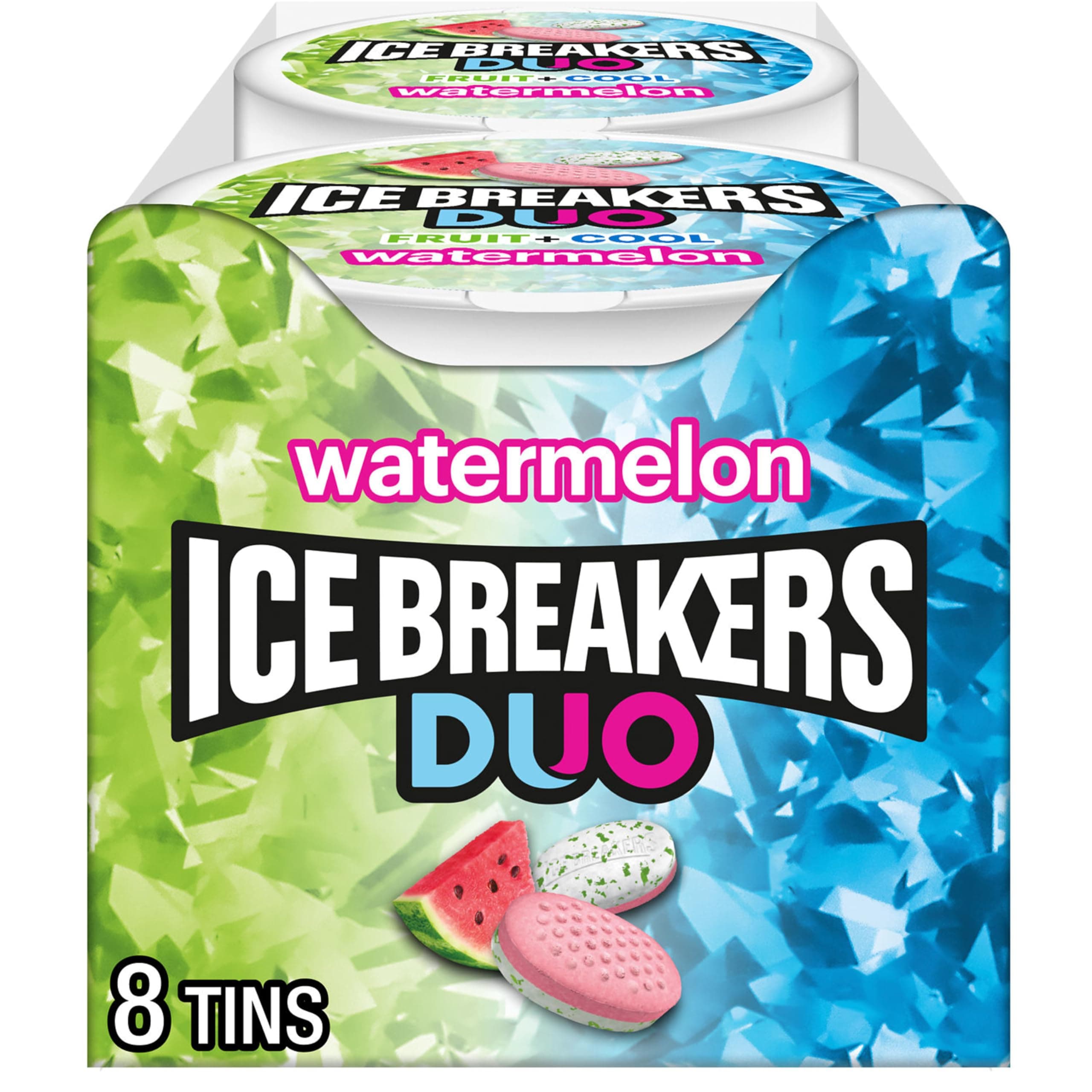 Duo Sugar Free Mints, Watermelon, 1.3 Ounce (Pack of 8)