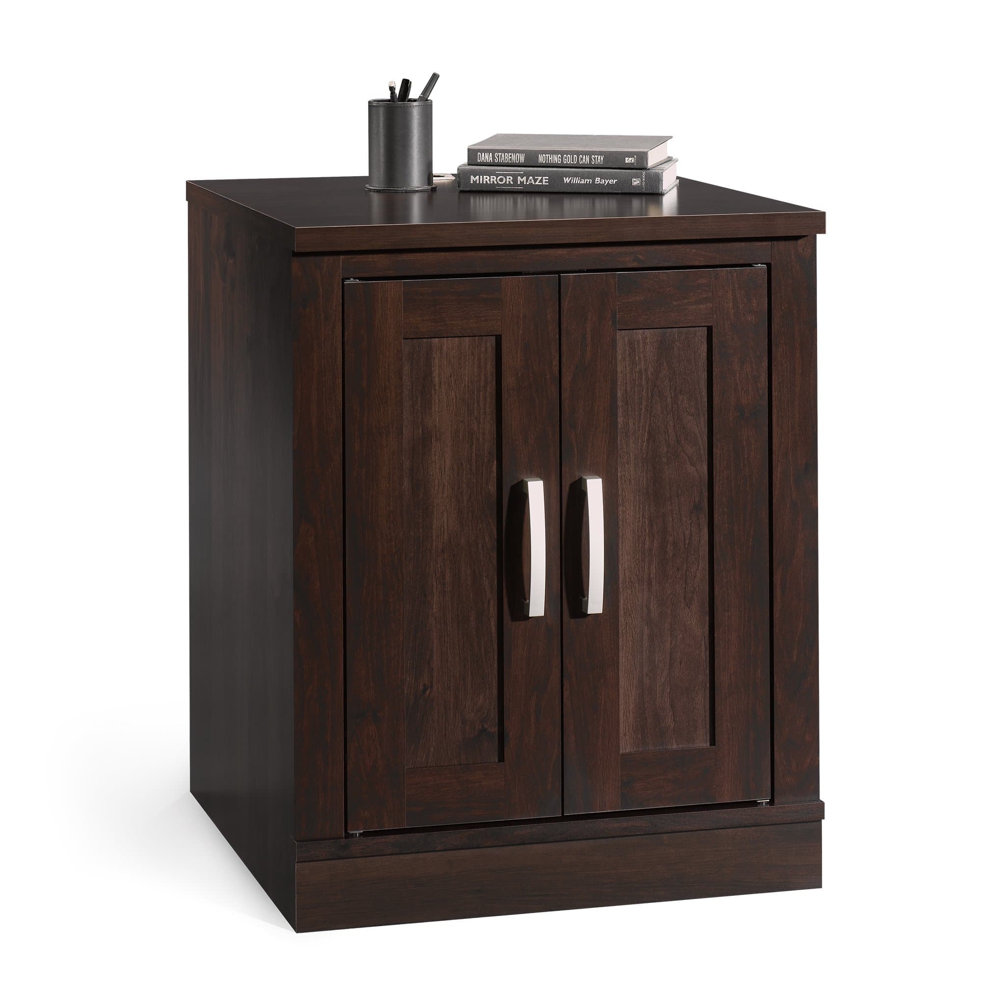 SAUDER Office Port Library Base, Dark Alder finish