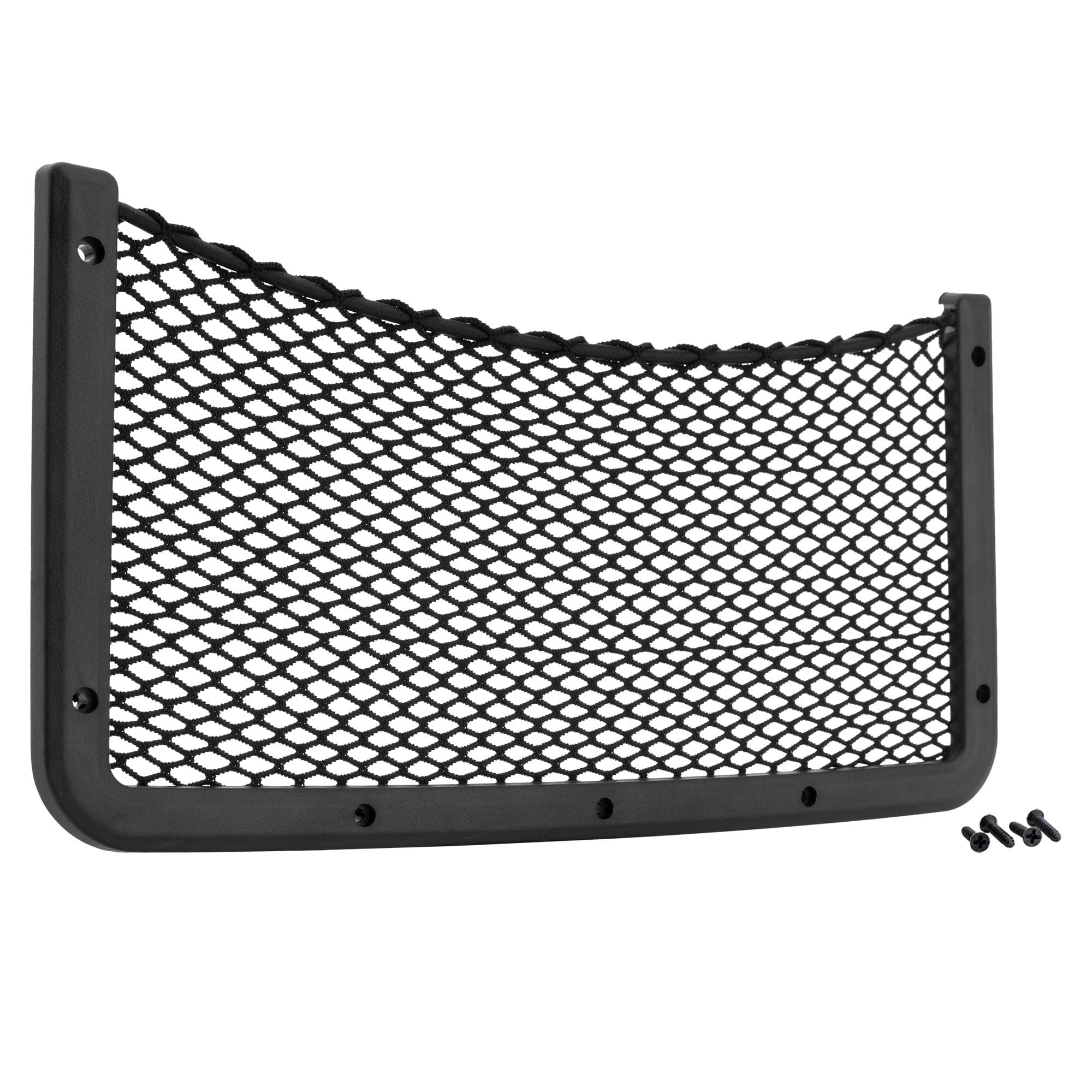 Framed Stretch Mesh Net Pocket for Auto, RV, or Home Organization and Storage (8" x 16")