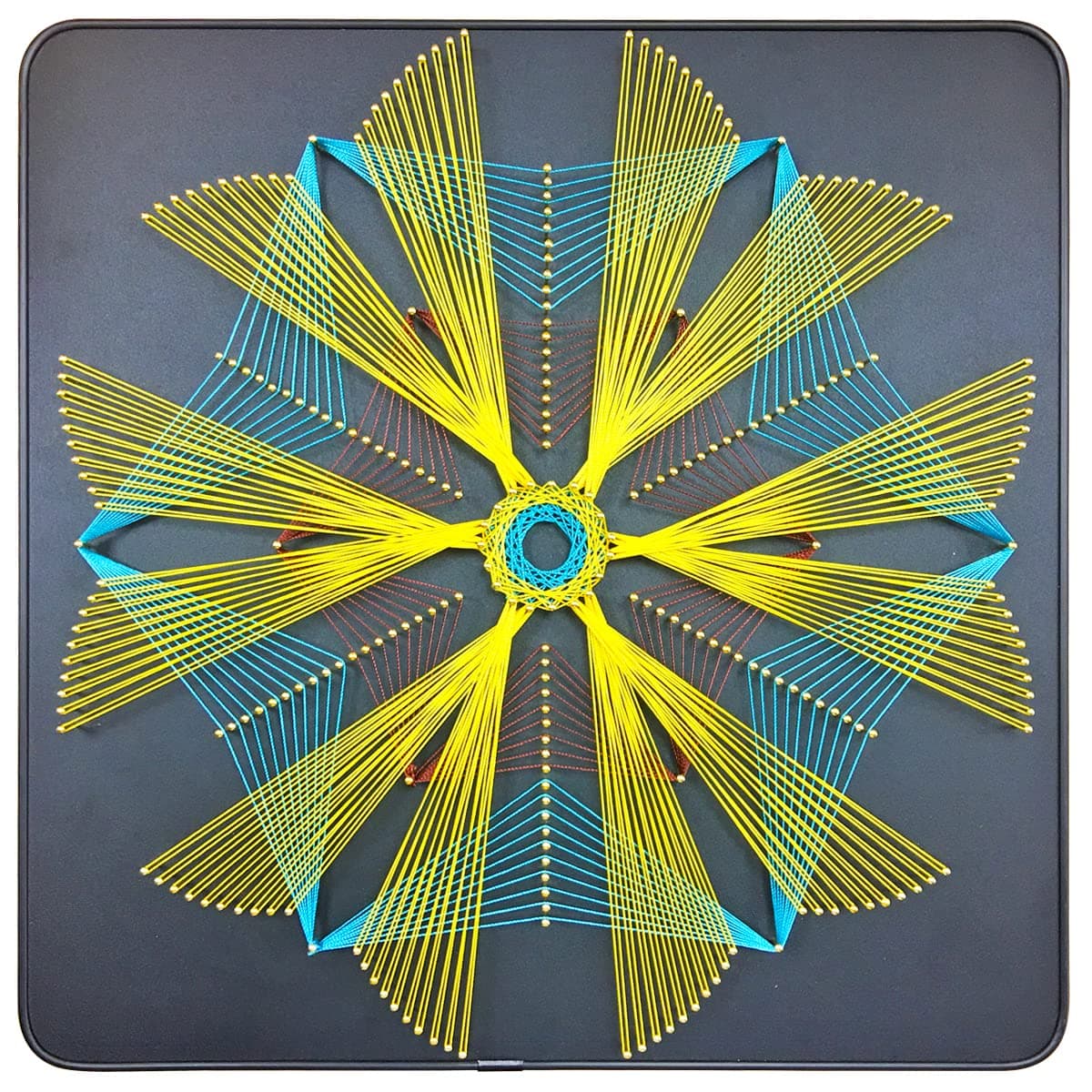 String Art Kit for Adults Beginner- Crafts Kit for Adults - DIY String Art with All Necessary Accessories and Frame - Home Wall Decorations Unique Gift(Geometric Patterns, 11.8" x 11.8")