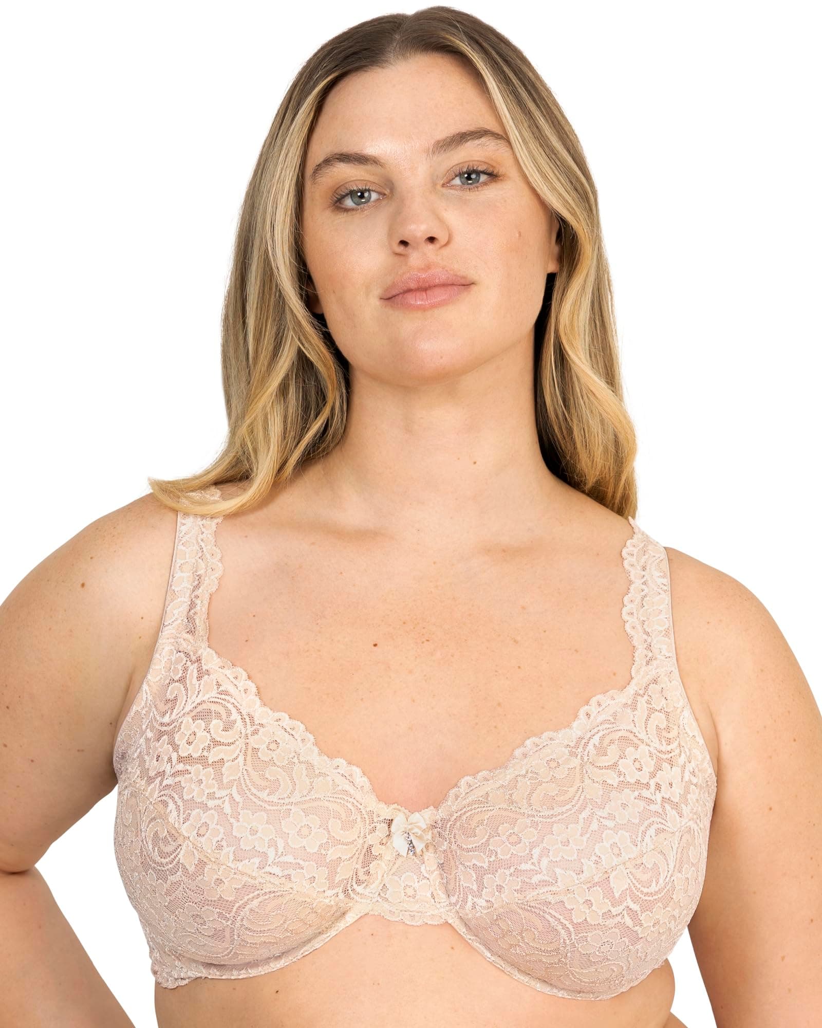 Signature Lace Unlined Underwire Bra with Added Support