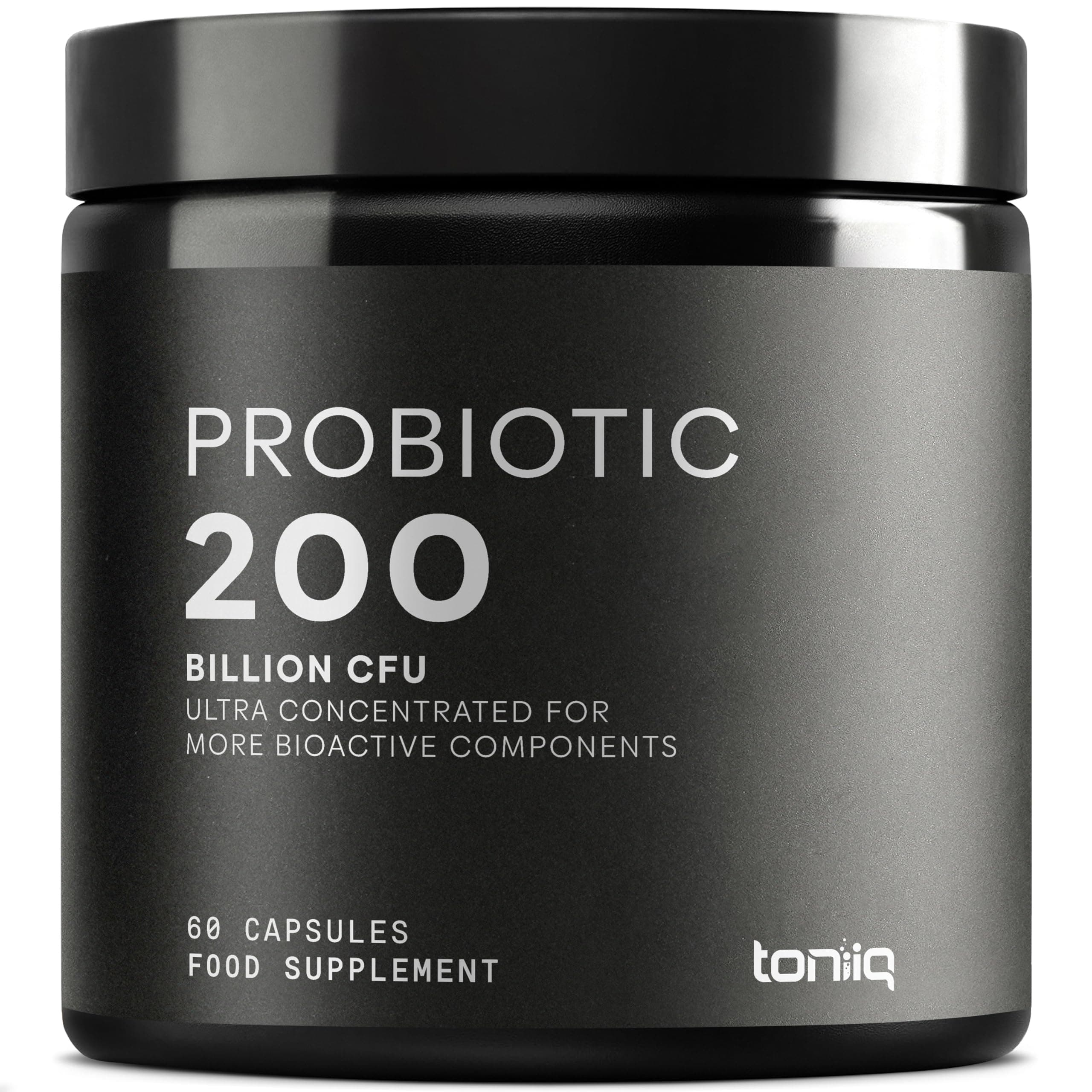 200+ Billion CFU Probiotic Supplement with 30 Verified Third-Party Tested Strains - Extended-Release Capsules with Prebiotic Blend - Fully Shelf-Stable Probiotics Formula by Toniiq
