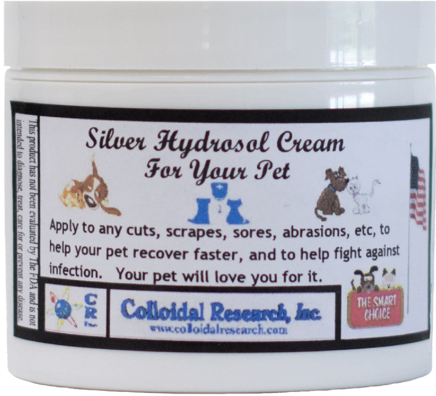 Colloidal Research Silver Hydrosol Pet Cream 4 Ounce