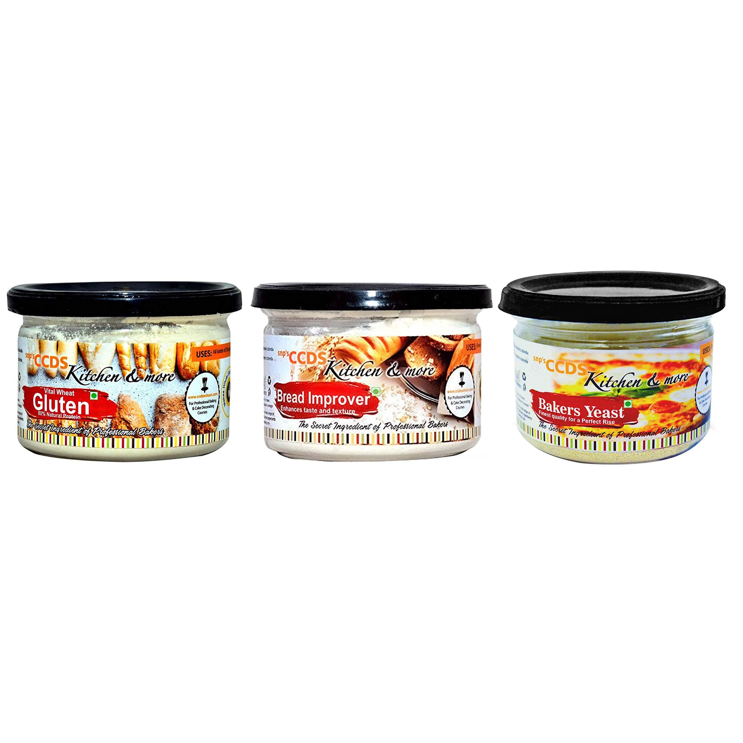 CCDS Bread Improver, Instant Yeast and Gluten Flour Combo Pack