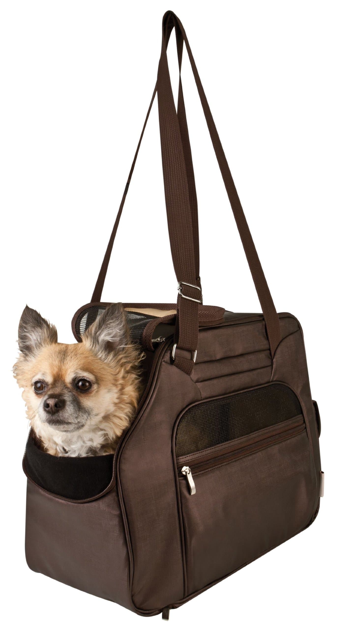 Snoozer Jet Setter Pet Tote, Brown