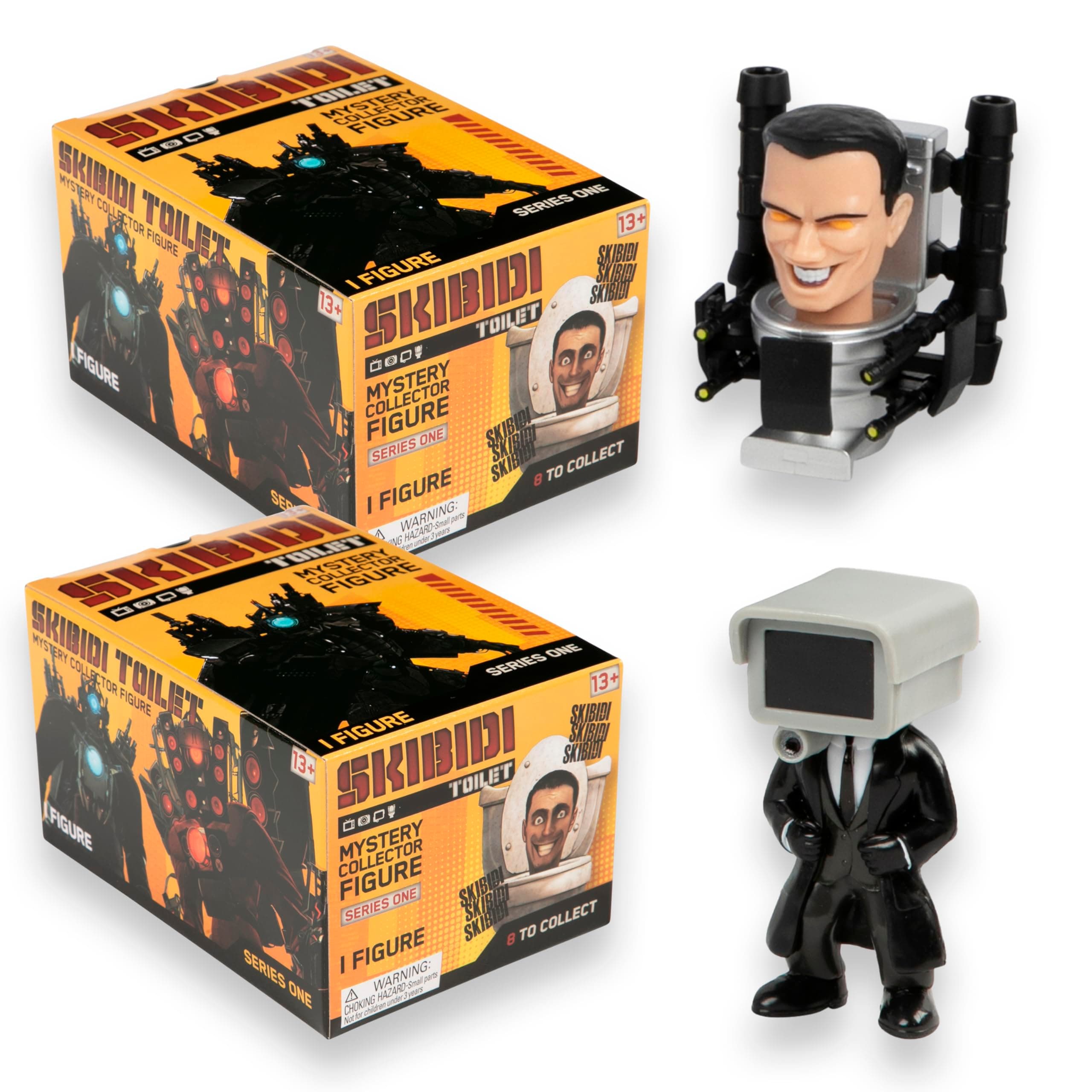 SKIBIDI Large Mystery Figures in PDQ - 2PK BUNDLE