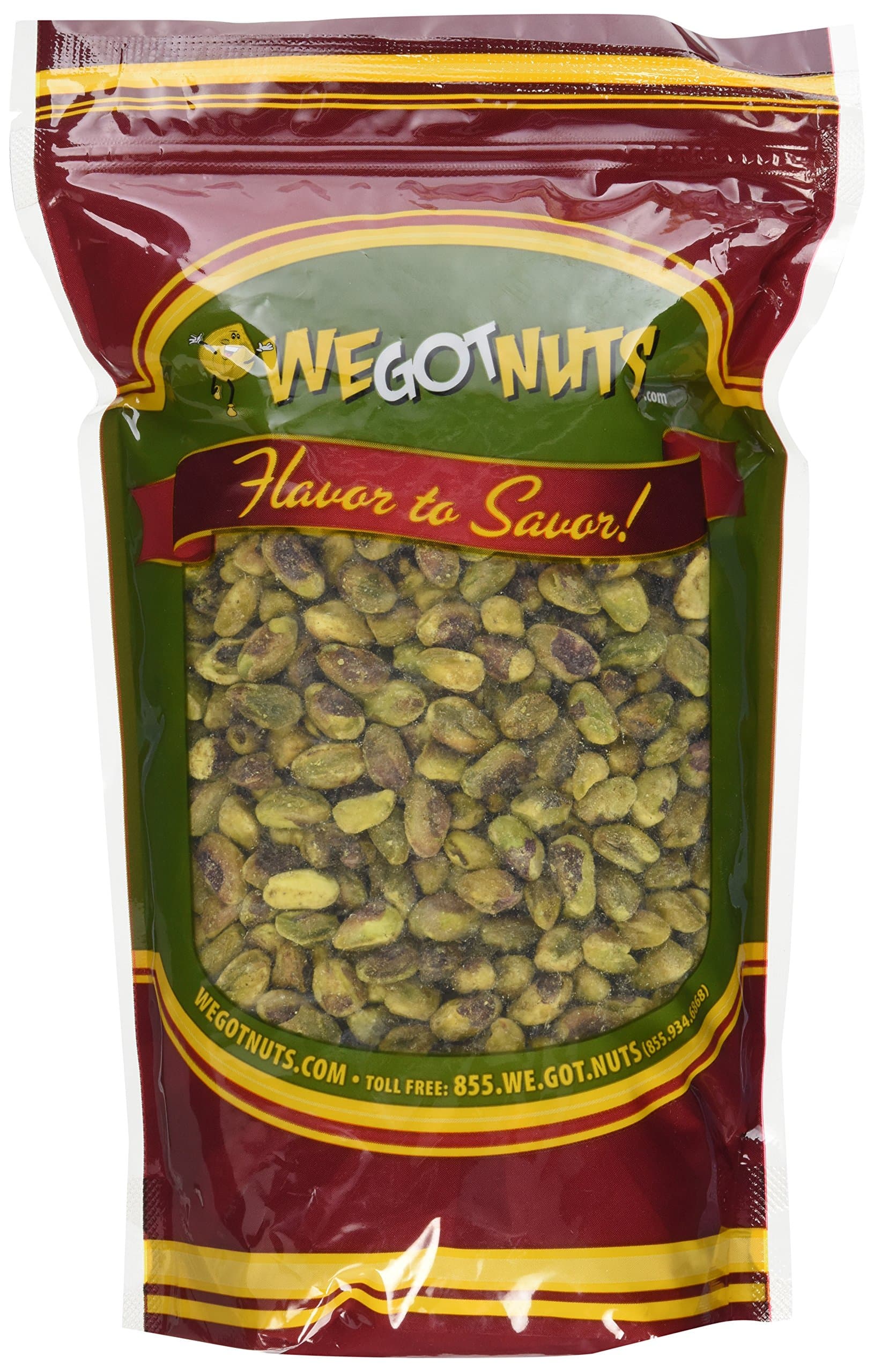 Pistachios Shelled Raw Unsalted, 2Lbs - We Got Nuts