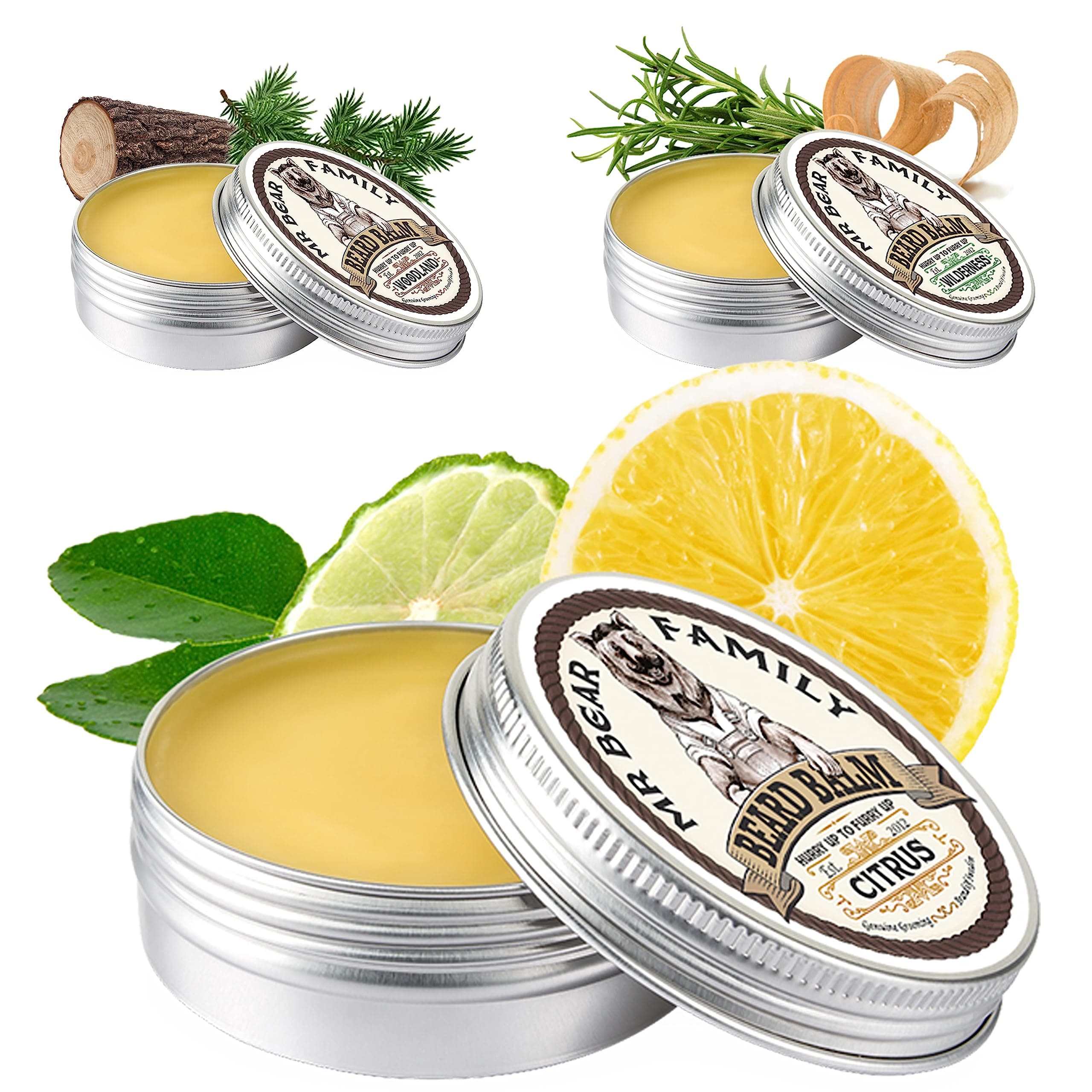 – Beard Balm Beard Wax for Men – Nourishing Beards Conditioner Beards Moisturiser Contains Shea Butter + Beeswax + Jojoba Oil – Scented Mustache Softener Styling Balm (Citrus, 60ml)