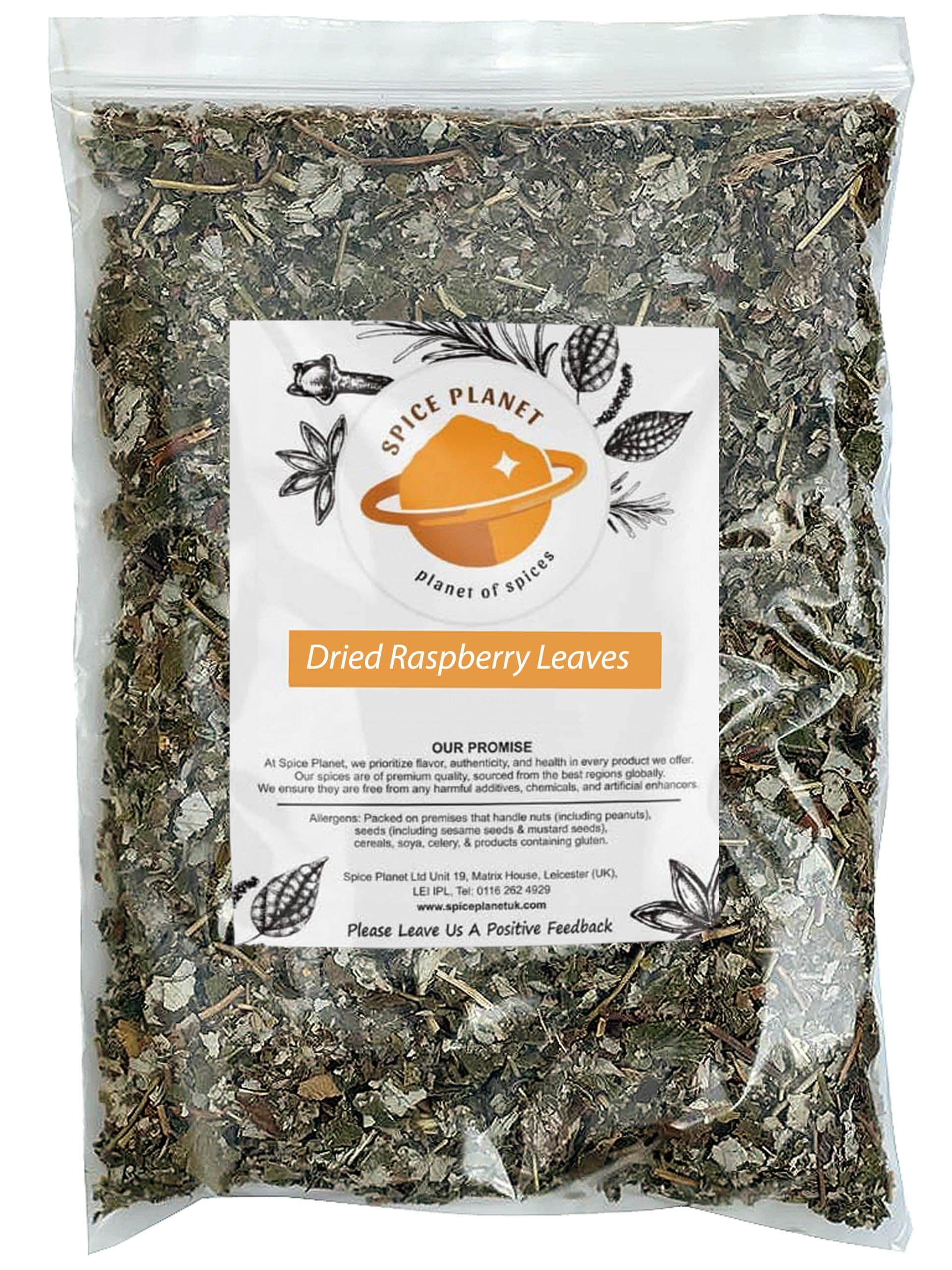 Raspberry Leaves Cut | Leaf Premium Quality by Spice Planet® 25g-1.9kg (50 Grams)