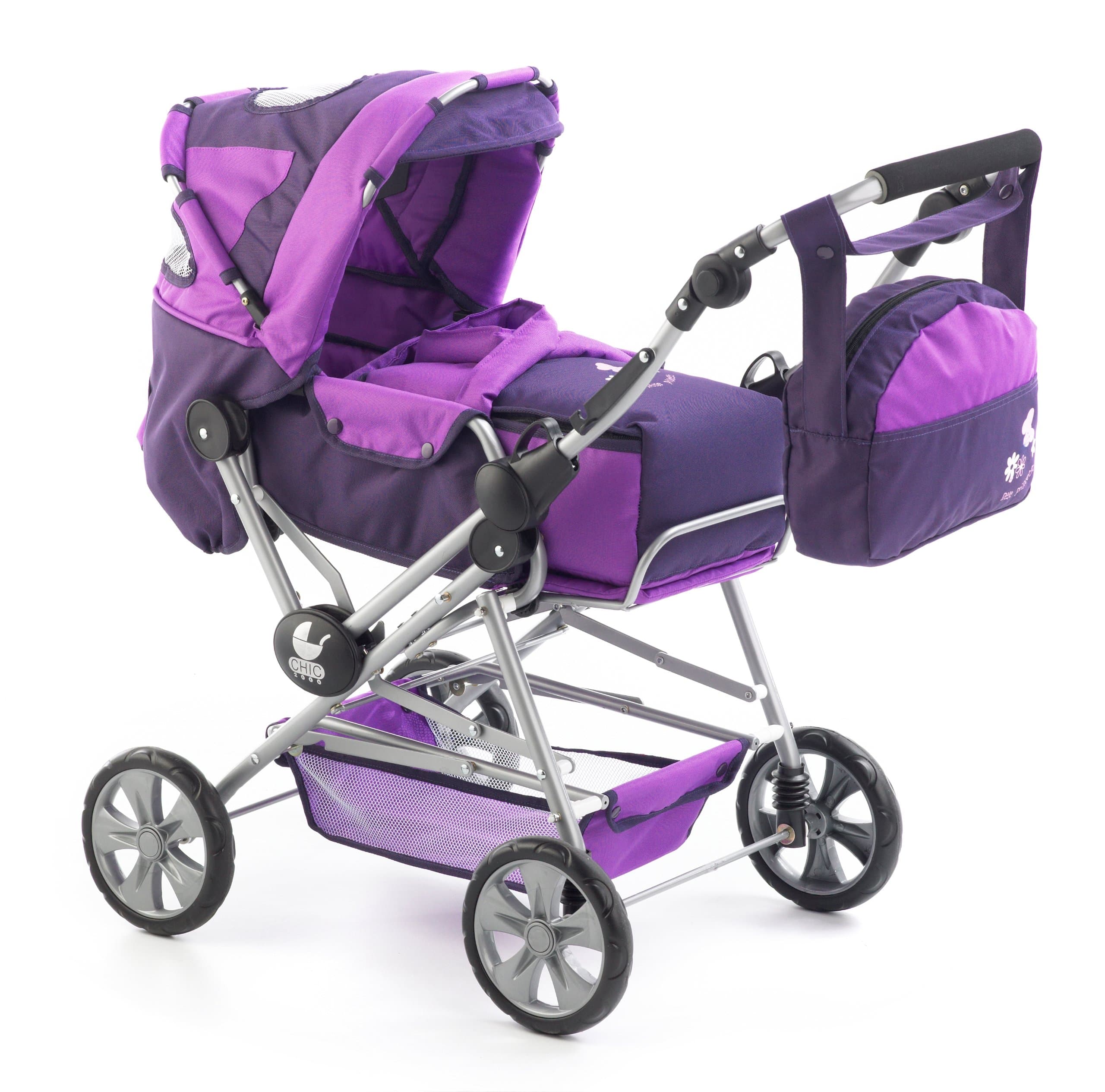 CHIC 2000 Bayer Road Star Combi Dolls Pram (Pflaume)