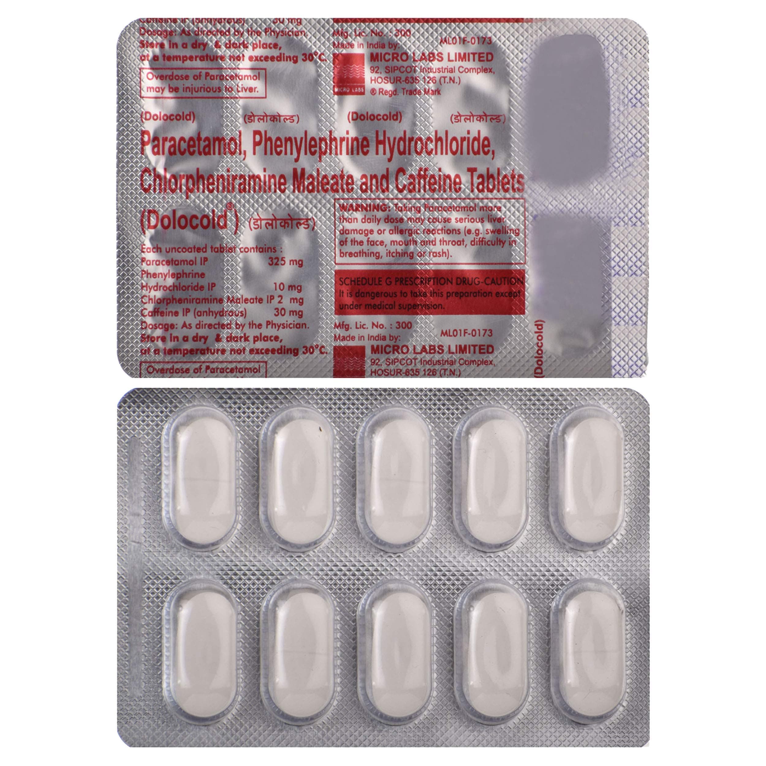 Dolocold - Strip of 10 Tablets