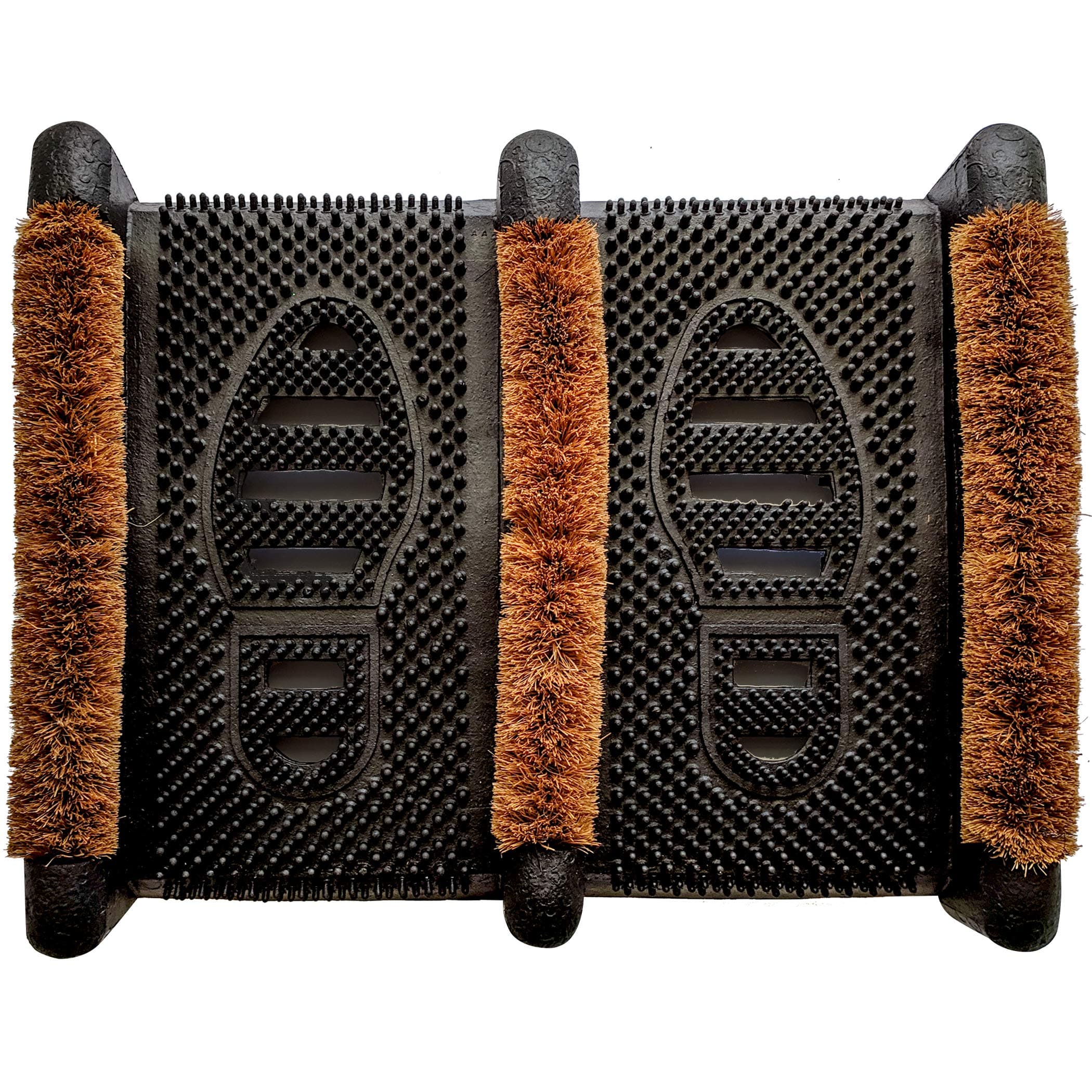 NINAMAR Mud Scrubber Rubber Brush Mat - Scrub & Scrape Muddy Shoes - 1 Pack