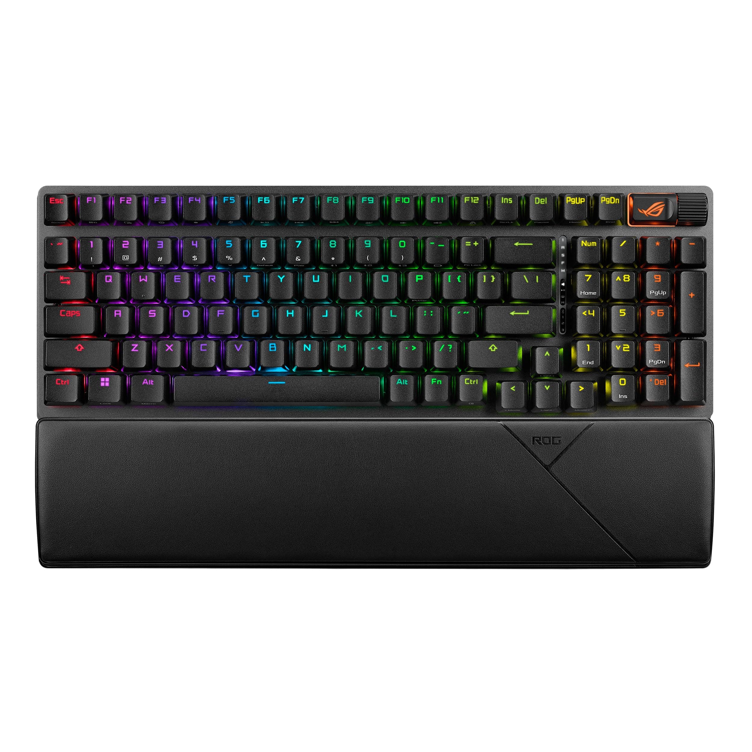 ASUS ROG Strix Scope II 96 Wireless Mechanical Gaming Keyboard ā 96% Full-Size, Tri-Mode Connectivity, Hot Swappable Pre-lubed ROG NX Snow Linear Switches, PBT Keycaps, RGB, PC/Mac Support-Black