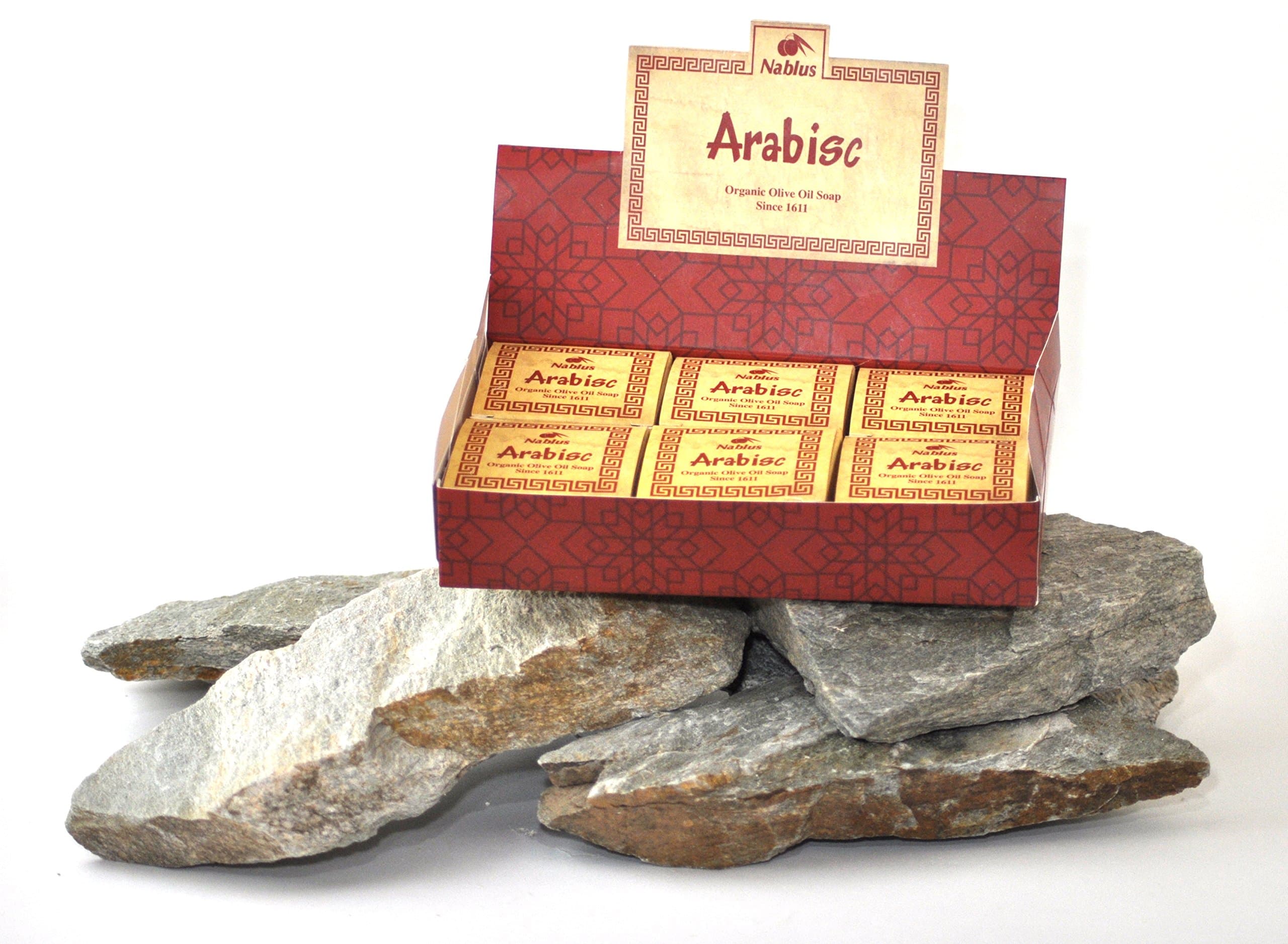 ARABISC Olive Oil Soap from Nablus (6 bars)
