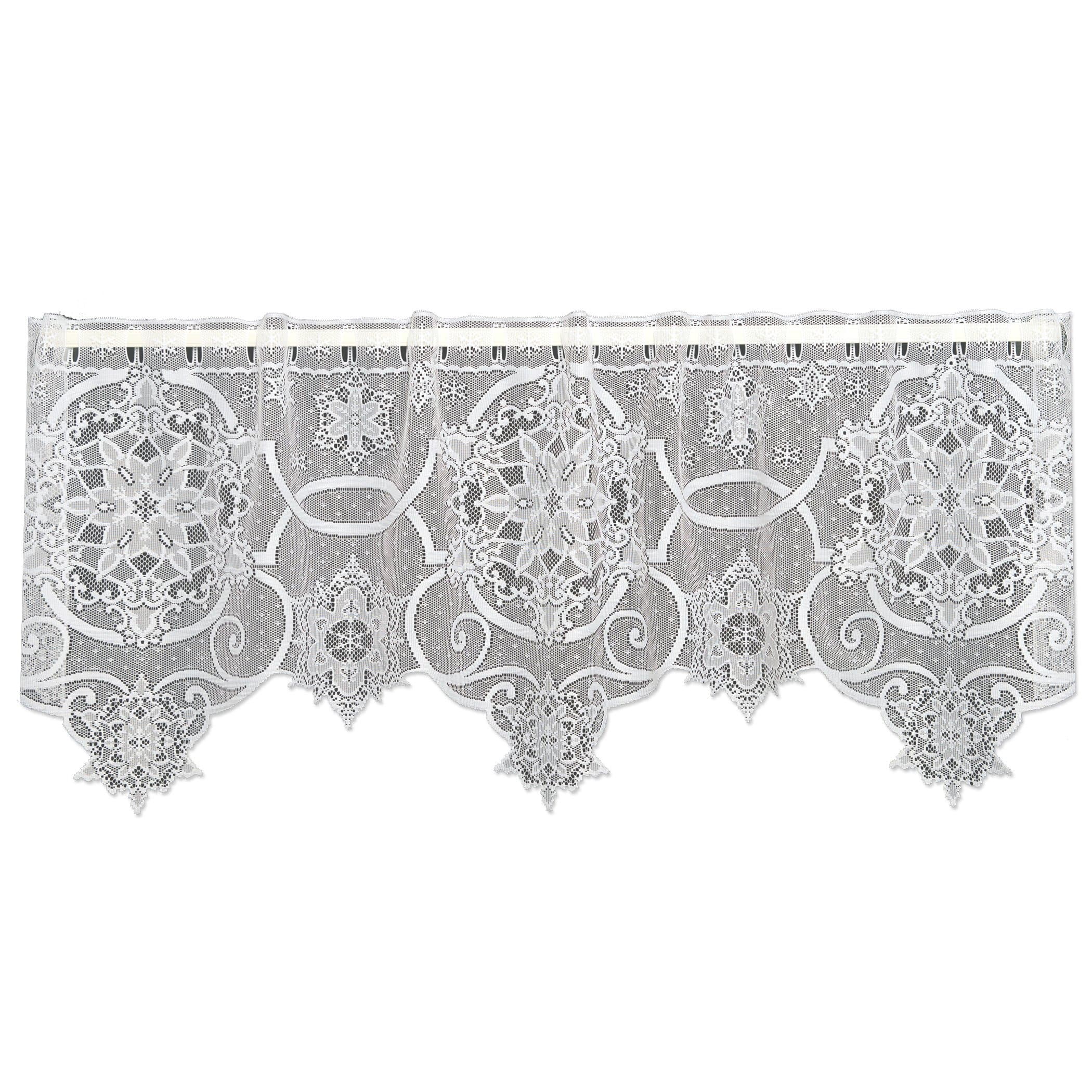 Heritage Lace Snowflake 60" Wide X 20" Drop White 4-Way