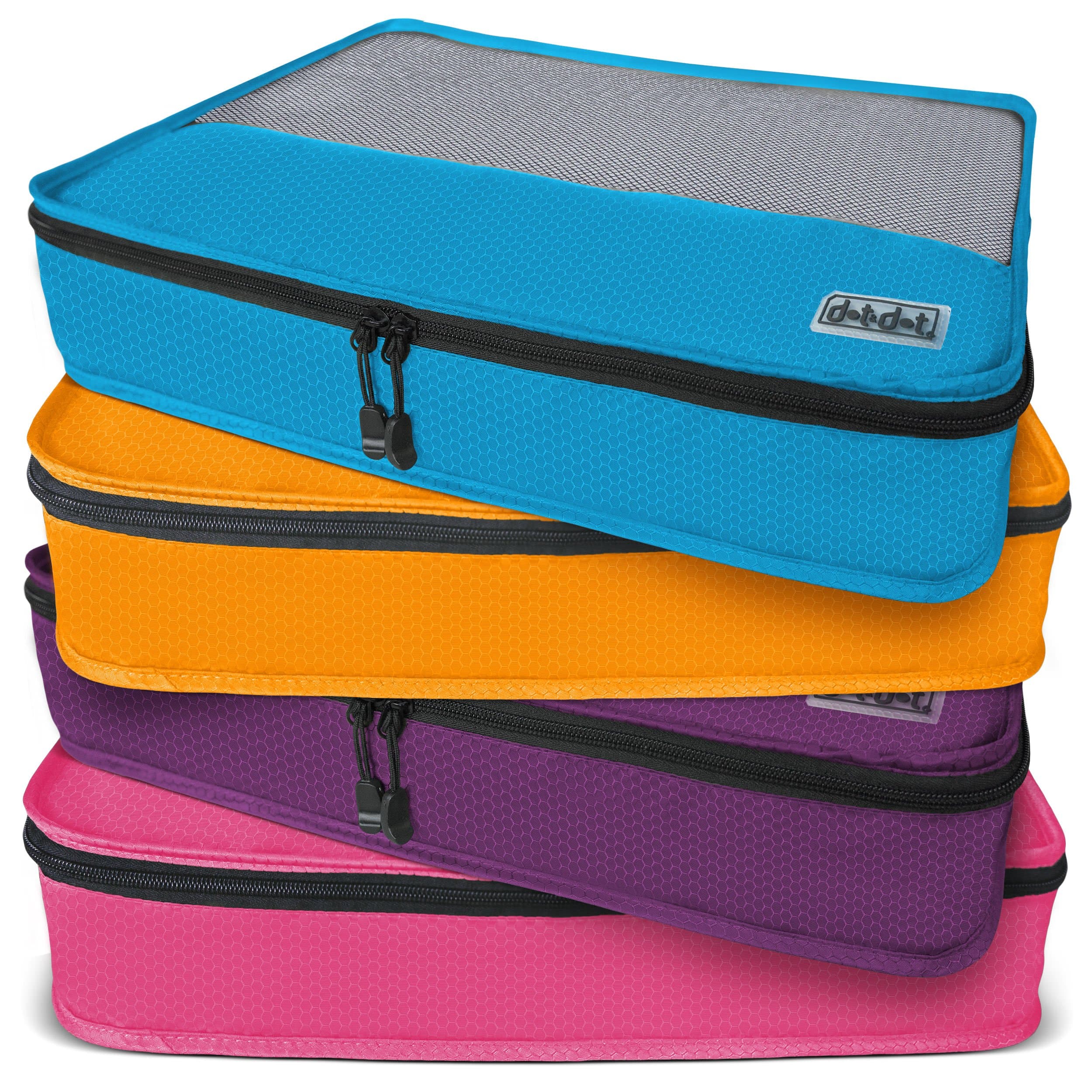 Dot&Dot Large Packing Cubes for Travel - 4 Piece Luggage Accessories Organizers