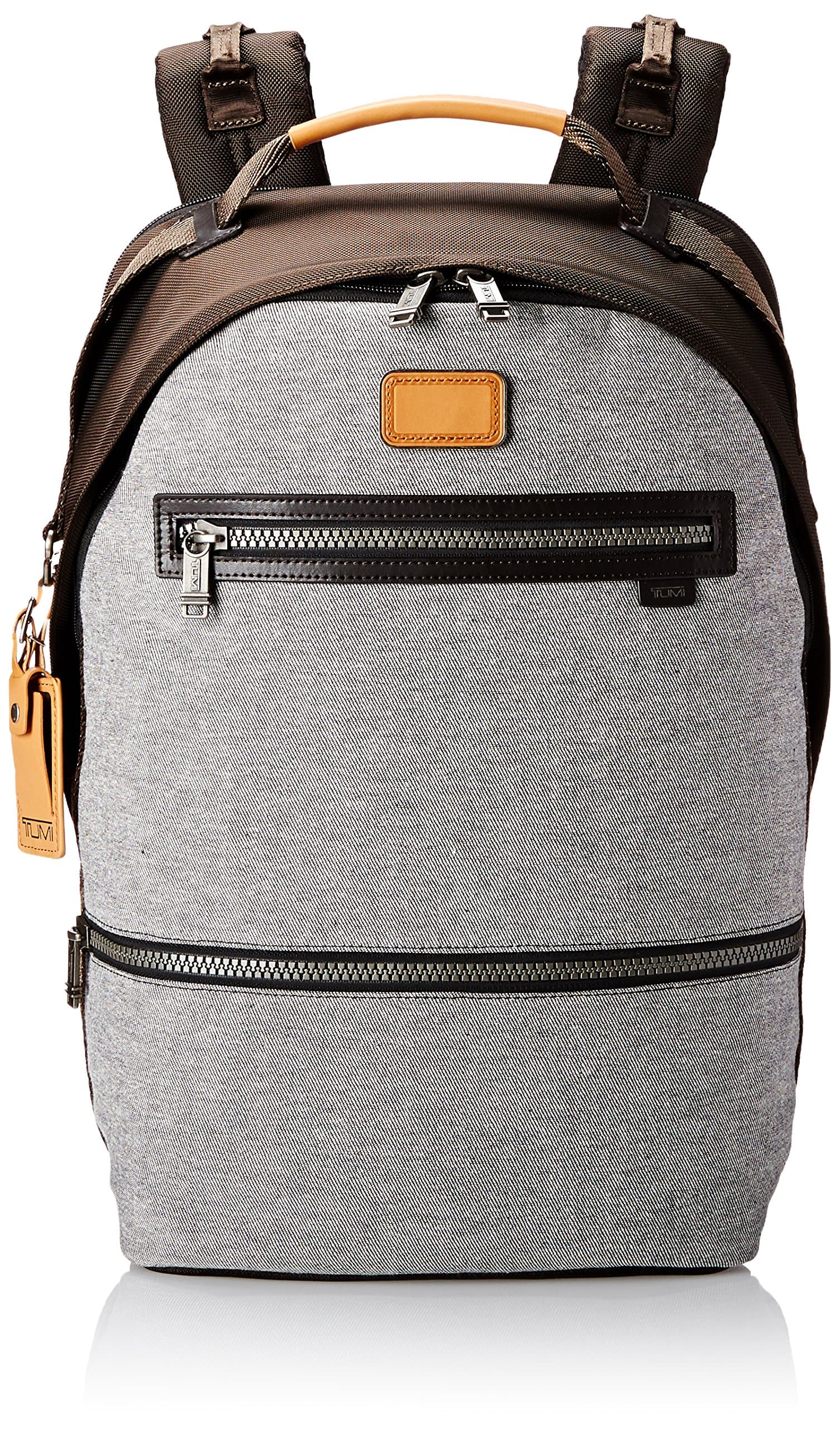 Tumi Alpha Bravo Cannon Backpack, Grey Heather/Brown, One Size