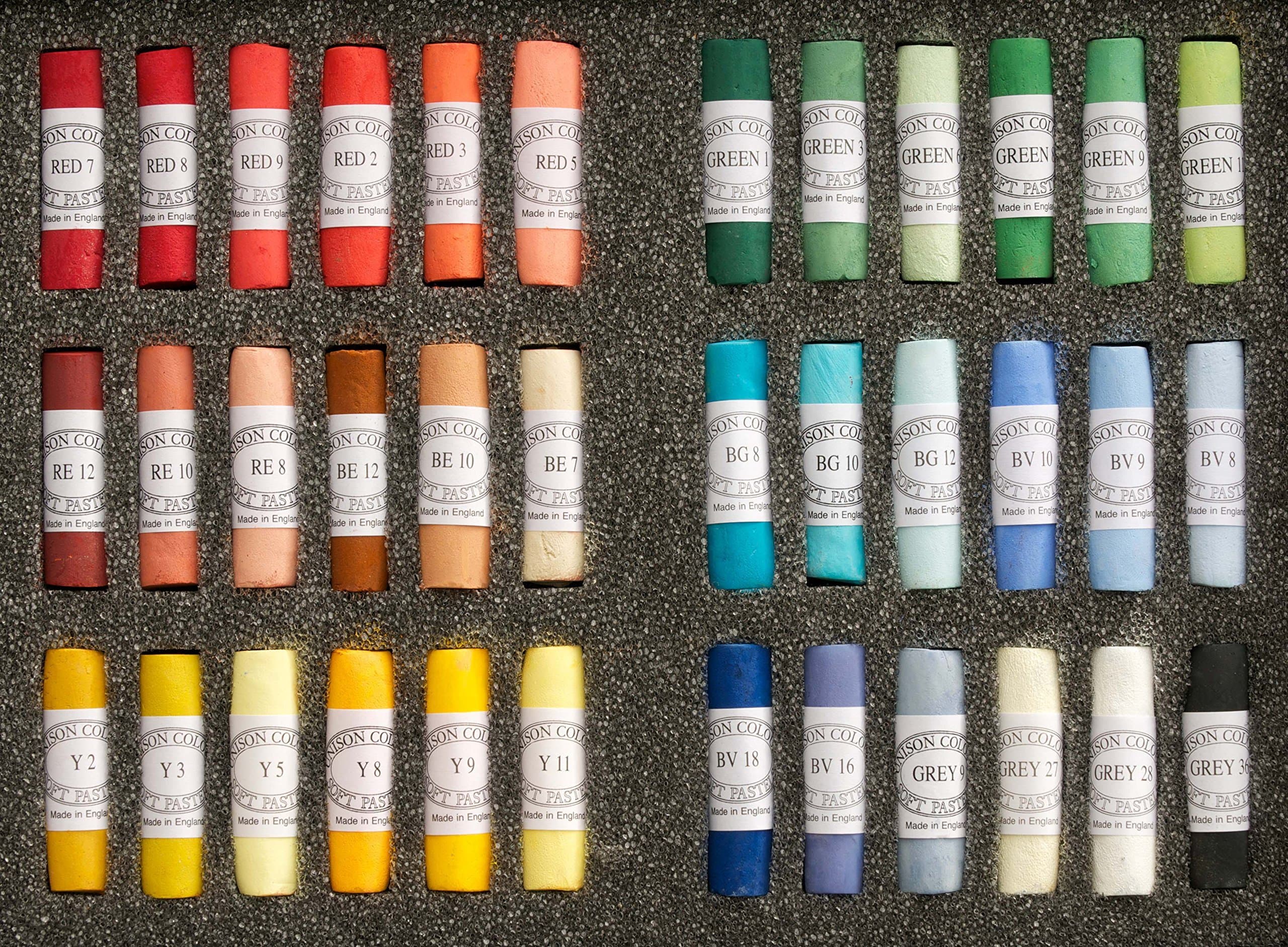 Unison Colour Soft Pastels Hand Made Starter 36 Set