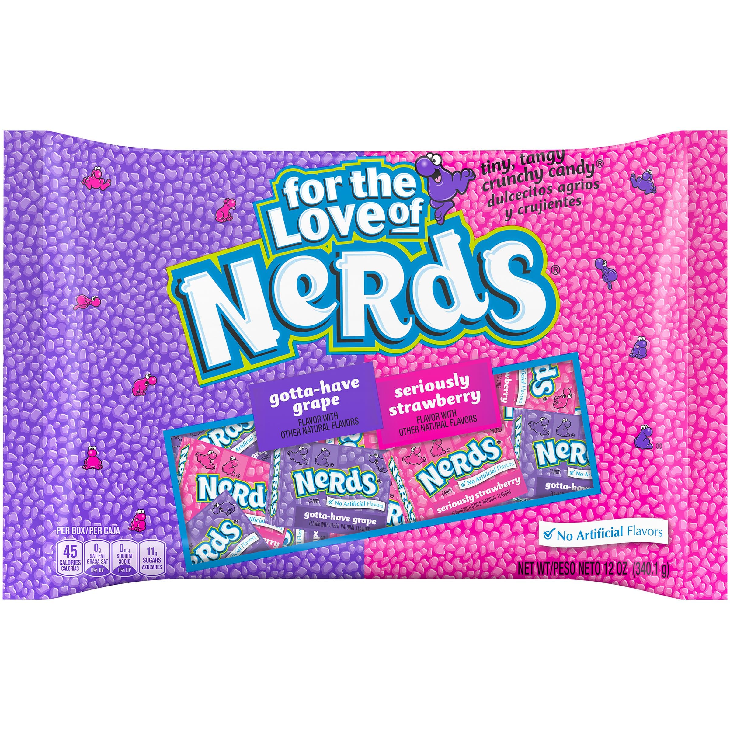NerdsHalloween Candy, Grape Strawberry, 12 Ounce